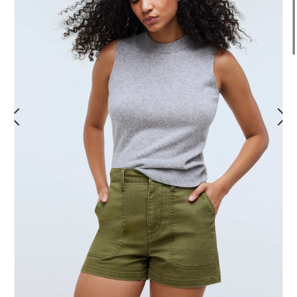 Gently used Madewell green shorts size 29